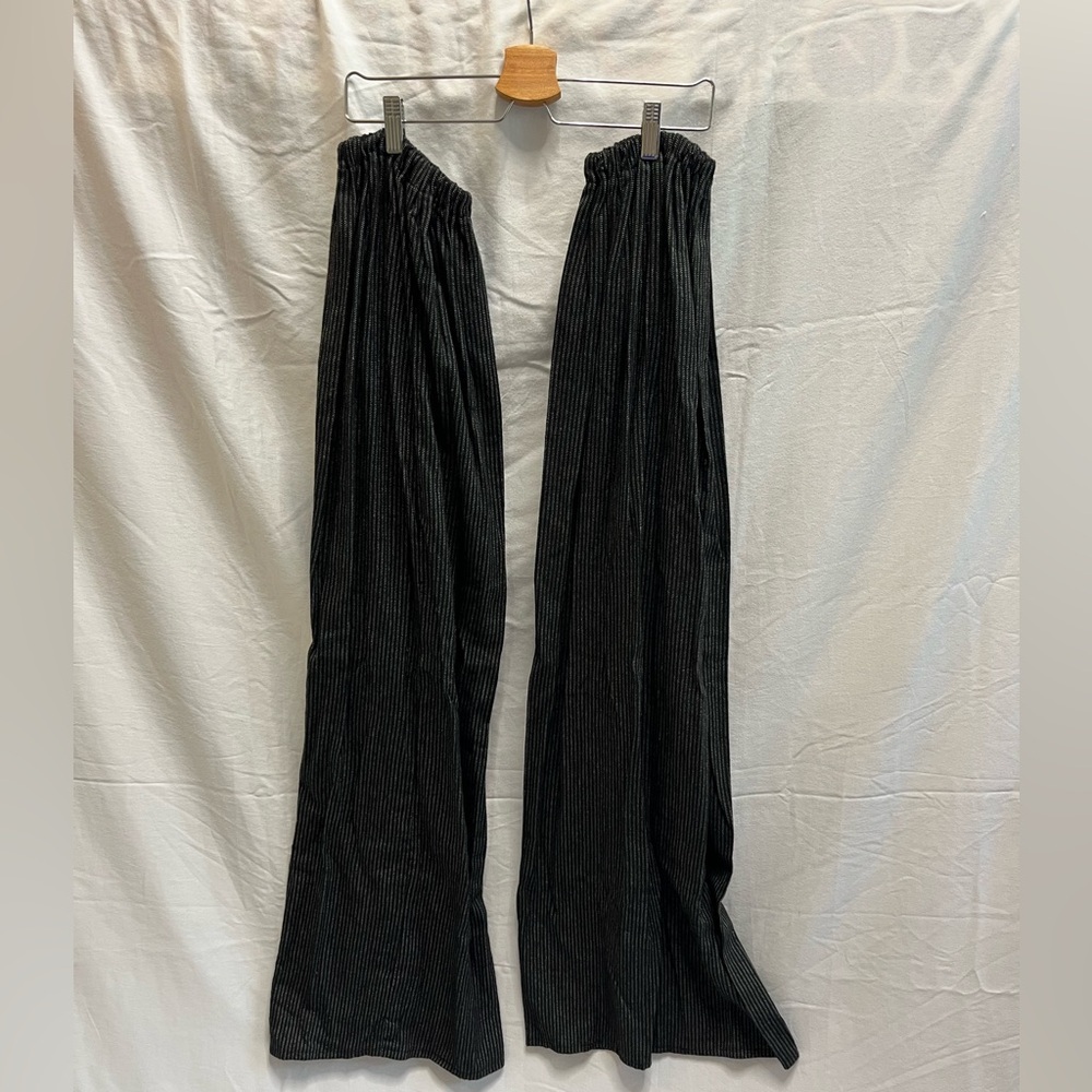 Black Pin-Stripe Wide-Leg Stilt Covers Costume